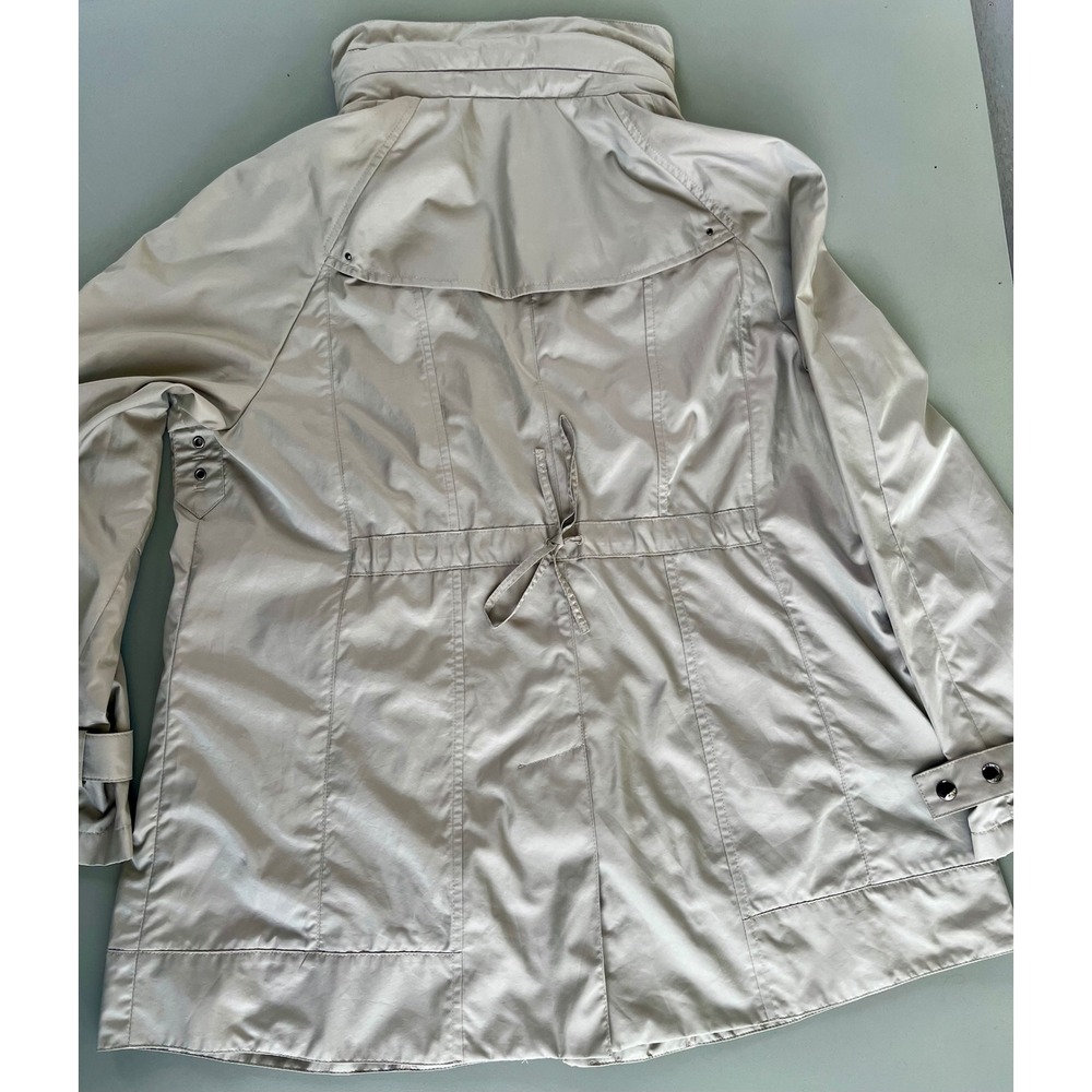 Orvis Pack & Go Women's Raincoat Stowaway Hood Full Zip Drawstring Waist - Picture 2 of 7